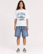 Mockup Boxy Heavyweight Tee White female full-body 06