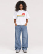 Mockup Boxy Heavyweight Tee White female full-body 05