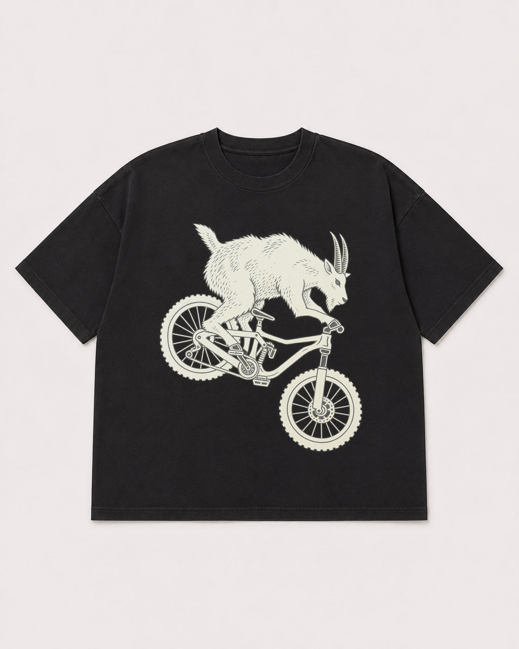 Mockup Boxy Heavyweight Tee Black product