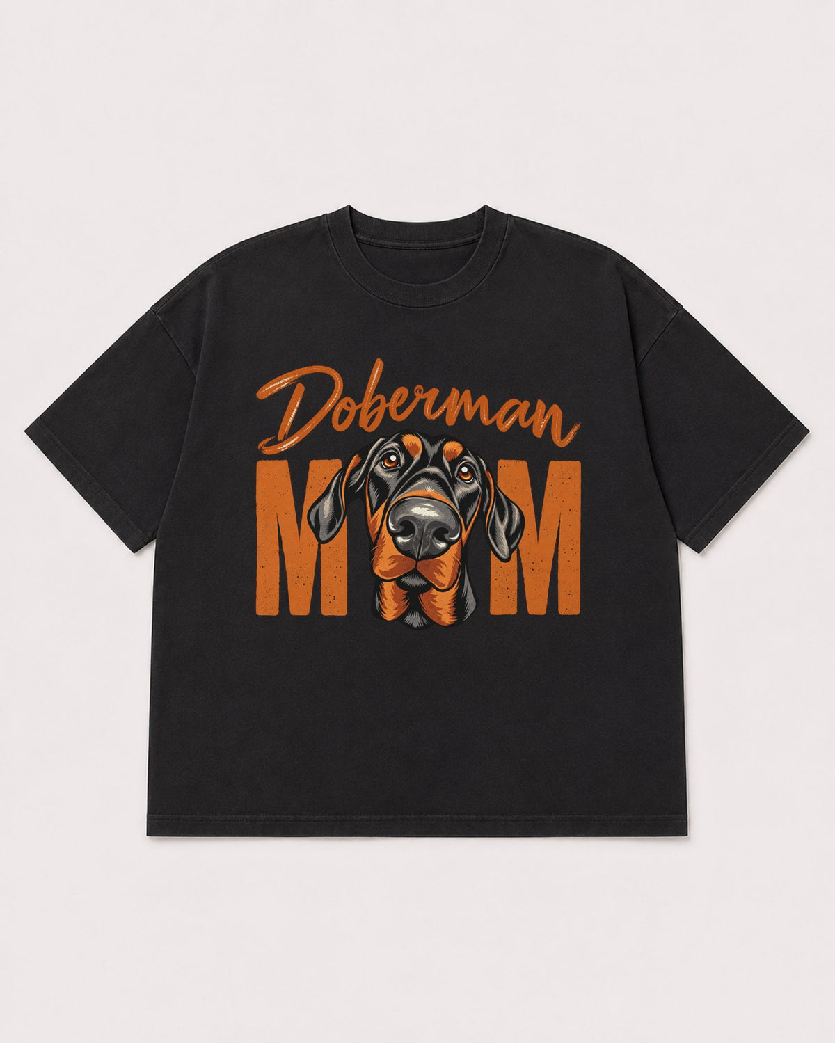 Mockup Boxy Heavyweight Tee Black product