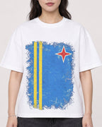 Mockup Boxy Heavyweight Tee White female close-up 03
