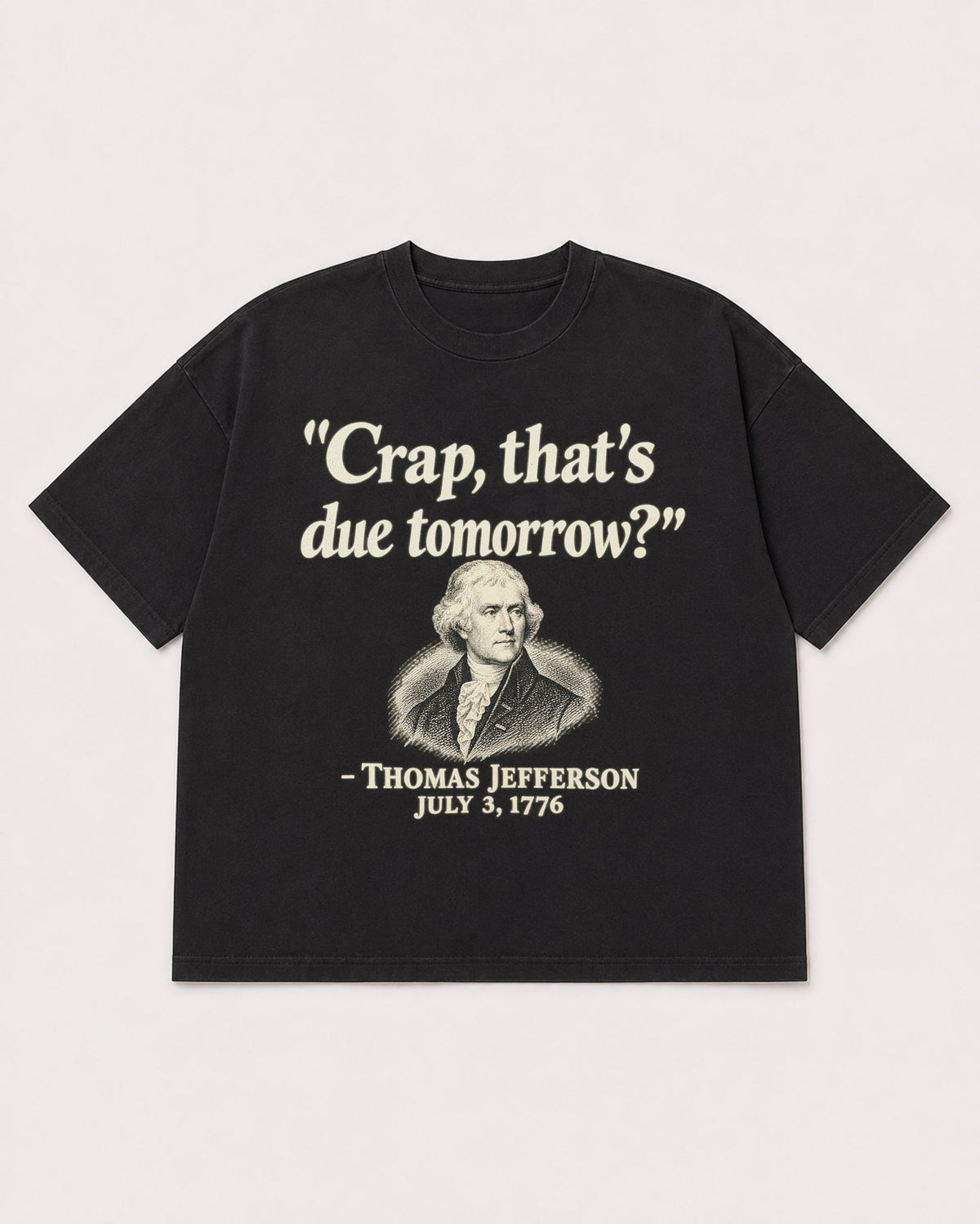 Mockup Boxy Heavyweight Tee Black product