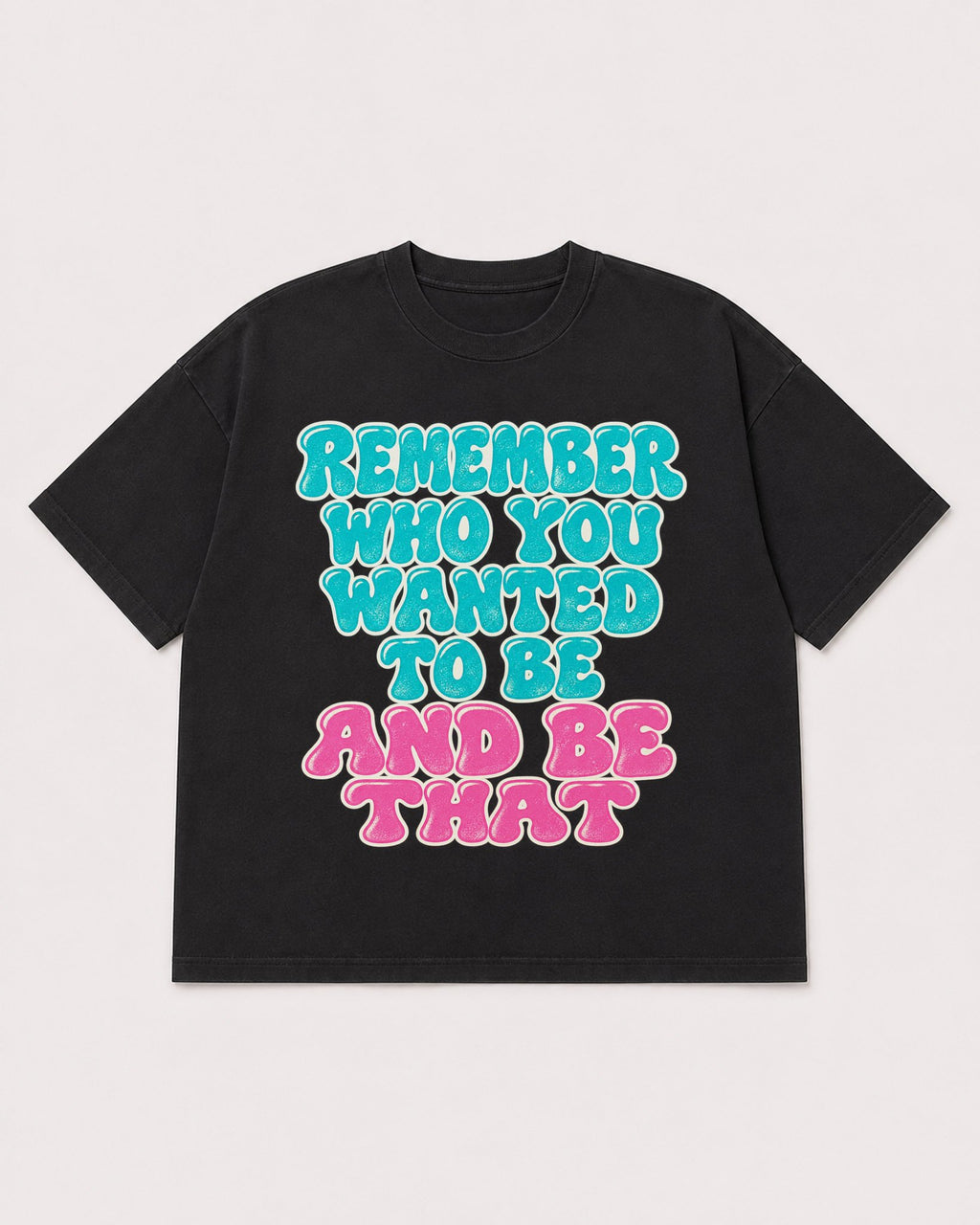 Mockup Boxy Heavyweight Tee Black product