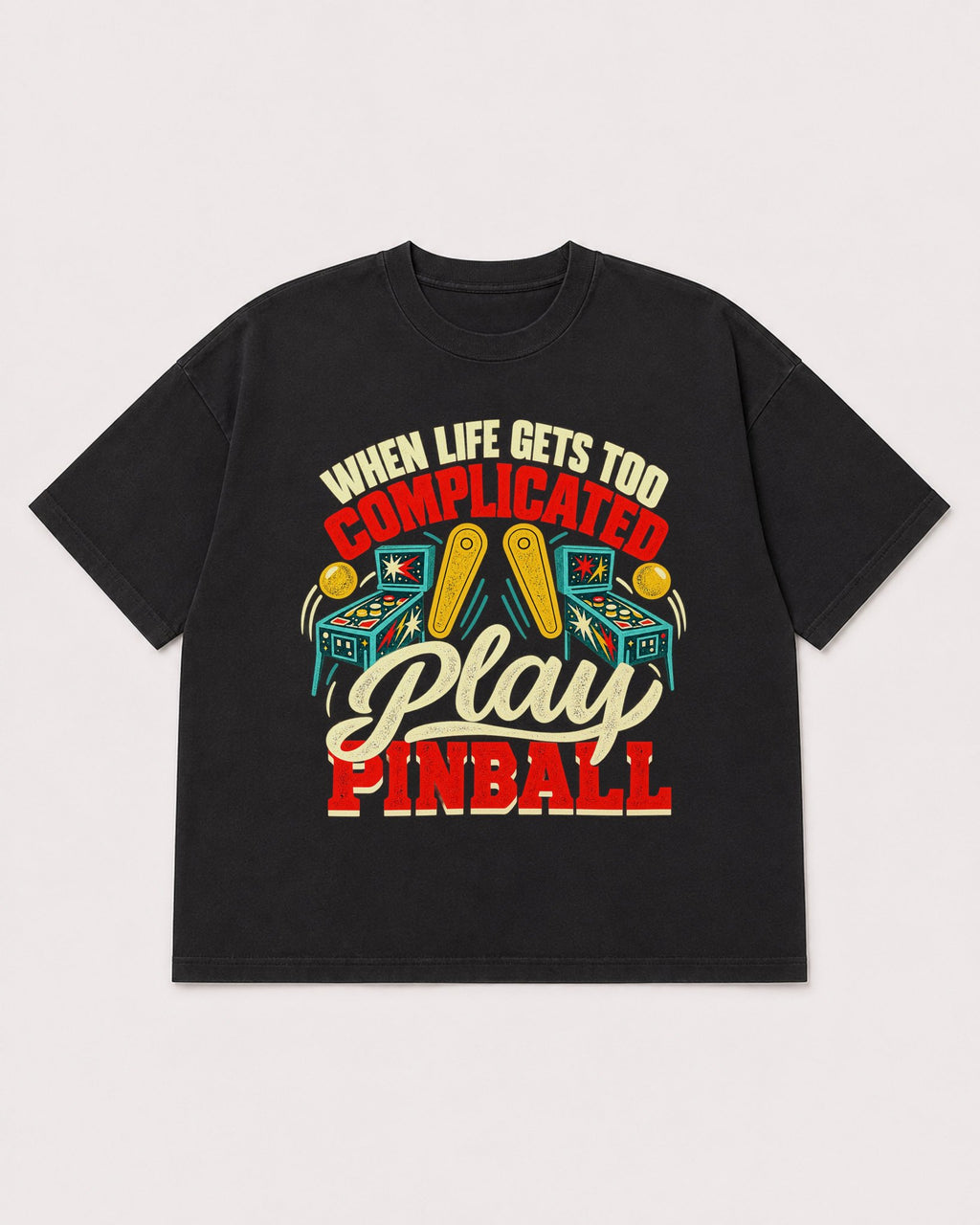 Mockup Boxy Heavyweight Tee Black product