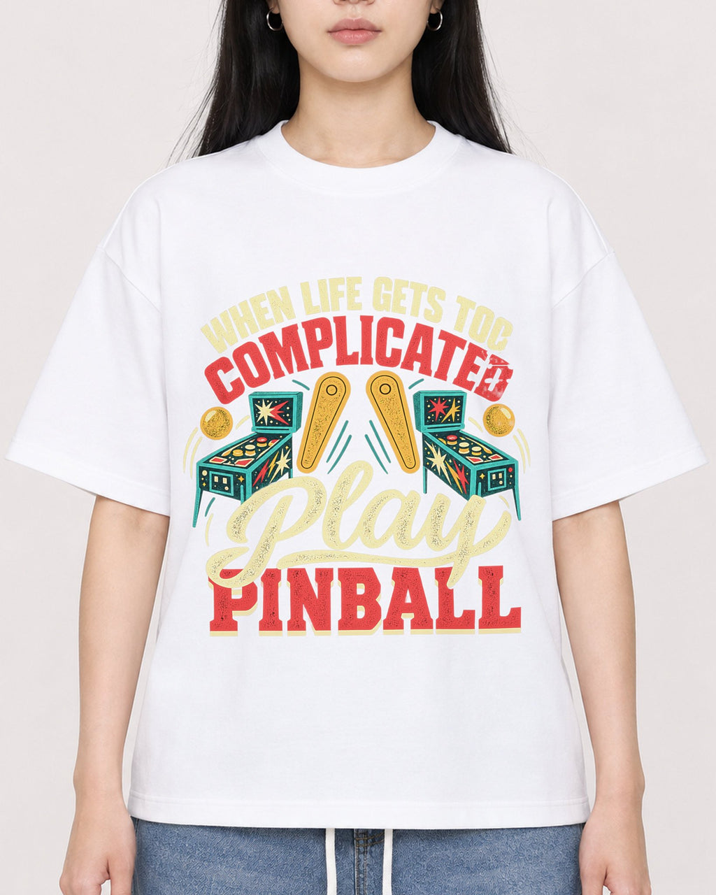 Mockup Boxy Heavyweight Tee White female close-up 01