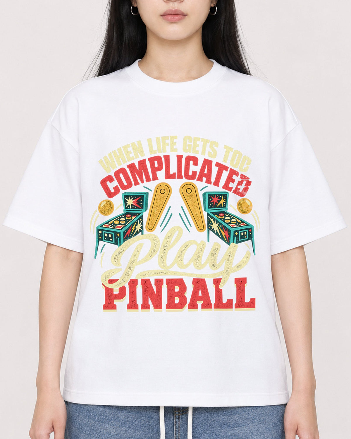 Mockup Boxy Heavyweight Tee White female close-up 01
