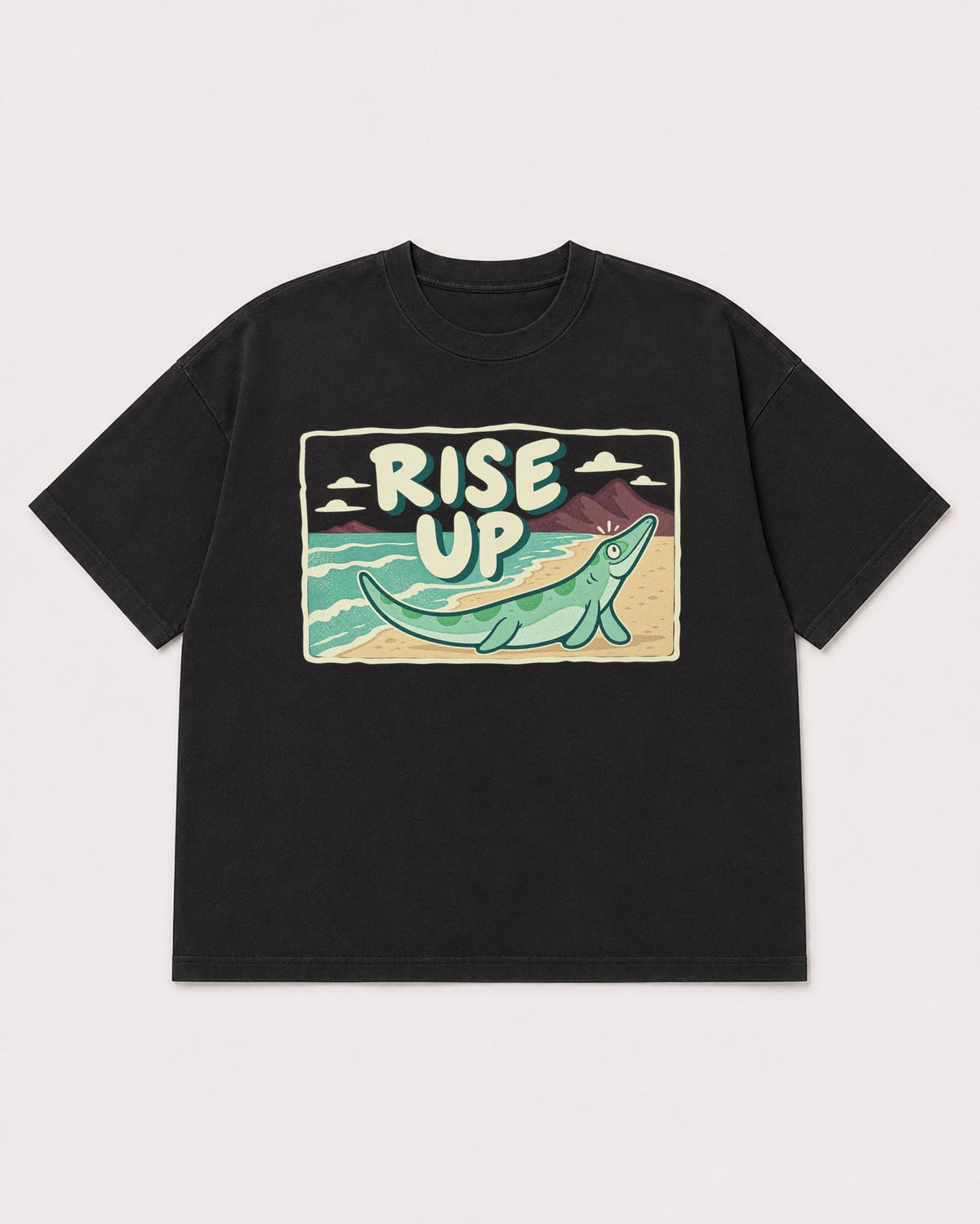 Mockup Boxy Heavyweight Tee Black product