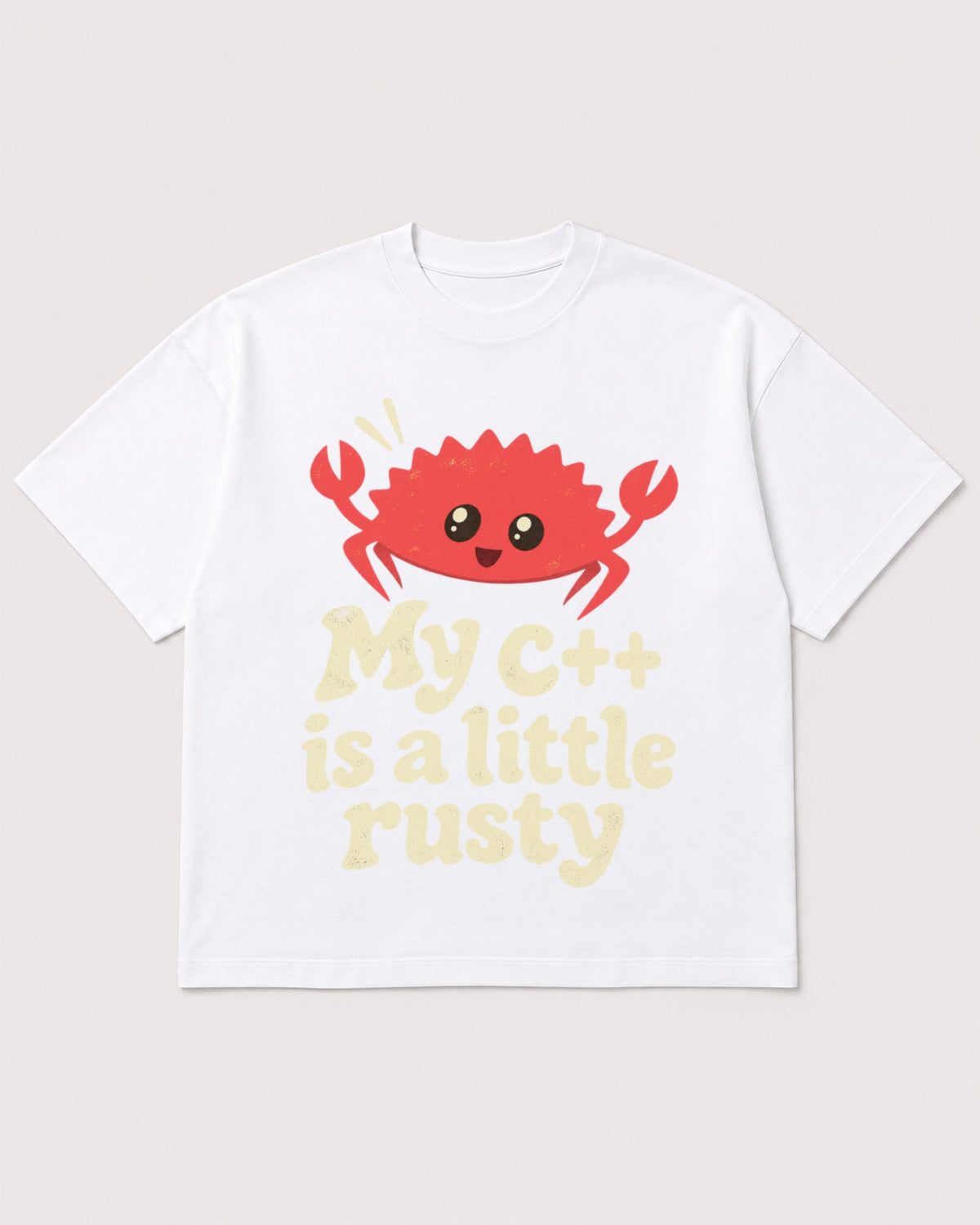 Mockup Boxy Heavyweight Tee White product