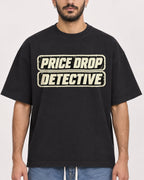 Mockup Boxy Heavyweight Tee Black male close-up 07