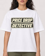 Mockup Boxy Heavyweight Tee White female close-up 07