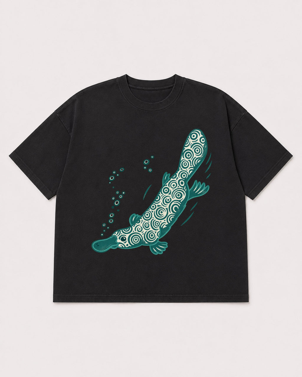 Mockup Boxy Heavyweight Tee Black product