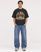Mockup Boxy Heavyweight Tee Black male full-body 10