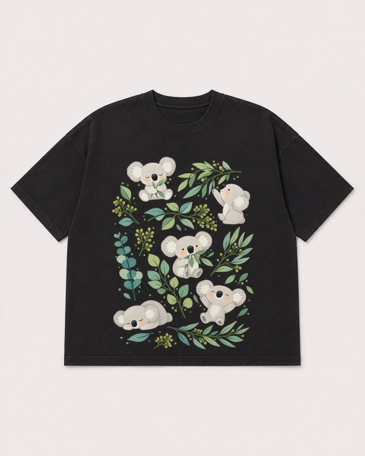 Mockup Boxy Heavyweight Tee Black product
