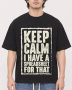 Mockup Boxy Heavyweight Tee Black male close-up 03