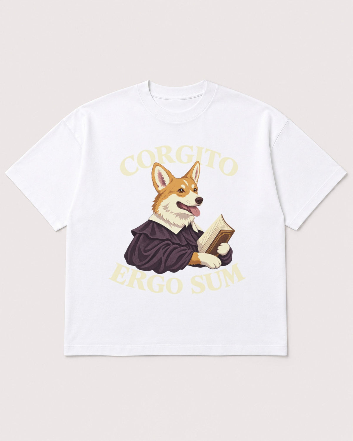 Mockup Boxy Heavyweight Tee White product