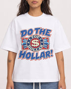 Mockup Boxy Heavyweight Tee White female close-up 06
