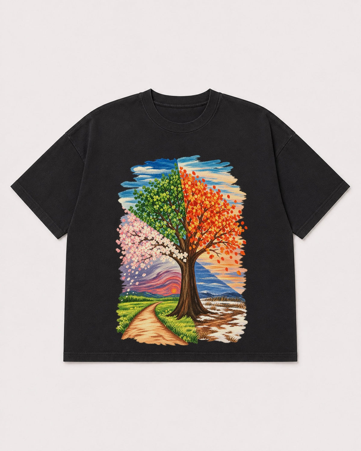 Mockup Boxy Heavyweight Tee Black product