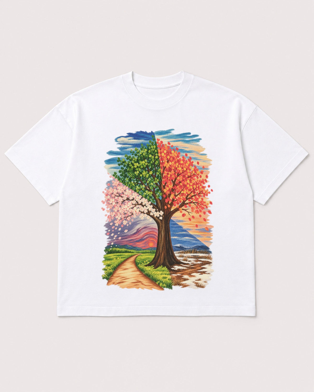 Mockup Boxy Heavyweight Tee White product