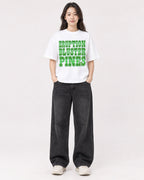 Mockup Boxy Heavyweight Tee White female full-body 03