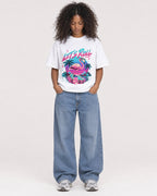 Mockup Boxy Heavyweight Tee White female full-body 05