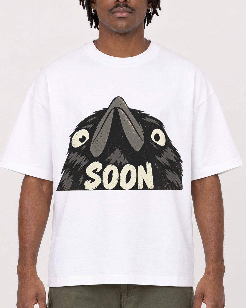 Mockup Boxy Heavyweight Tee White male close-up 04