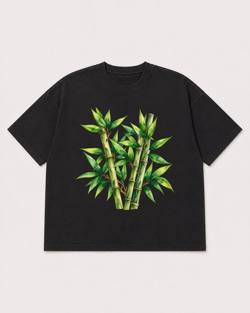 Mockup Boxy Heavyweight Tee Black product
