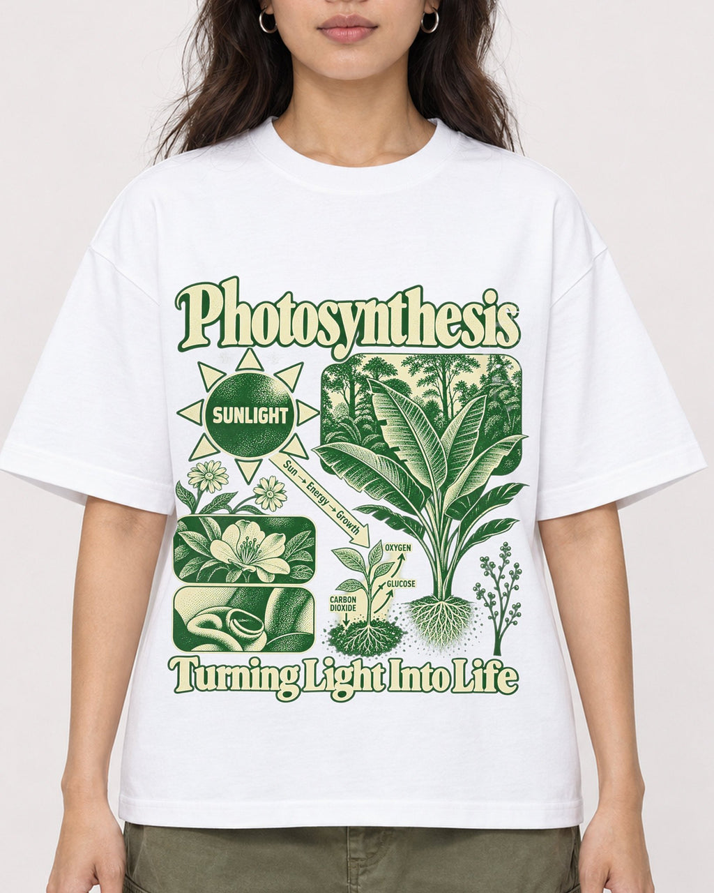 Mockup Boxy Heavyweight Tee White female close-up 02