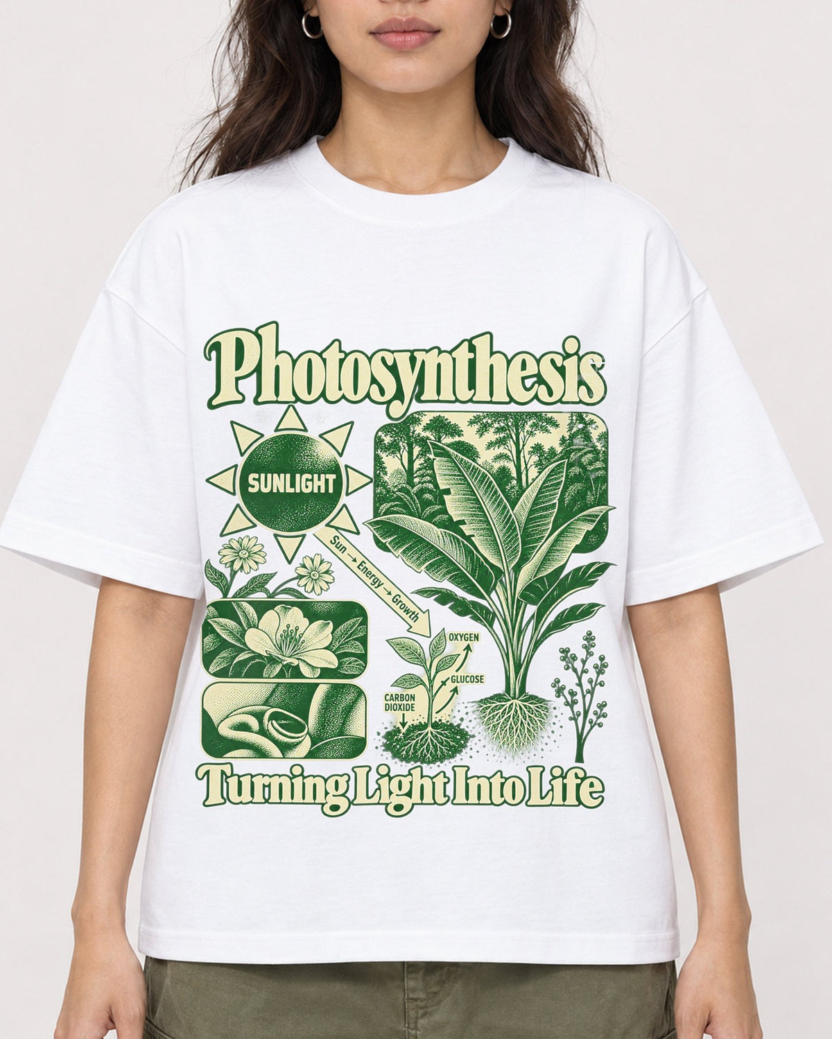 Mockup Boxy Heavyweight Tee White female close-up 02