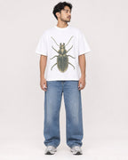 Mockup Boxy Heavyweight Tee White male full-body 02