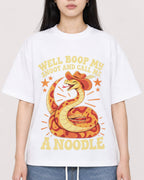 Mockup Boxy Heavyweight Tee White female close-up 01