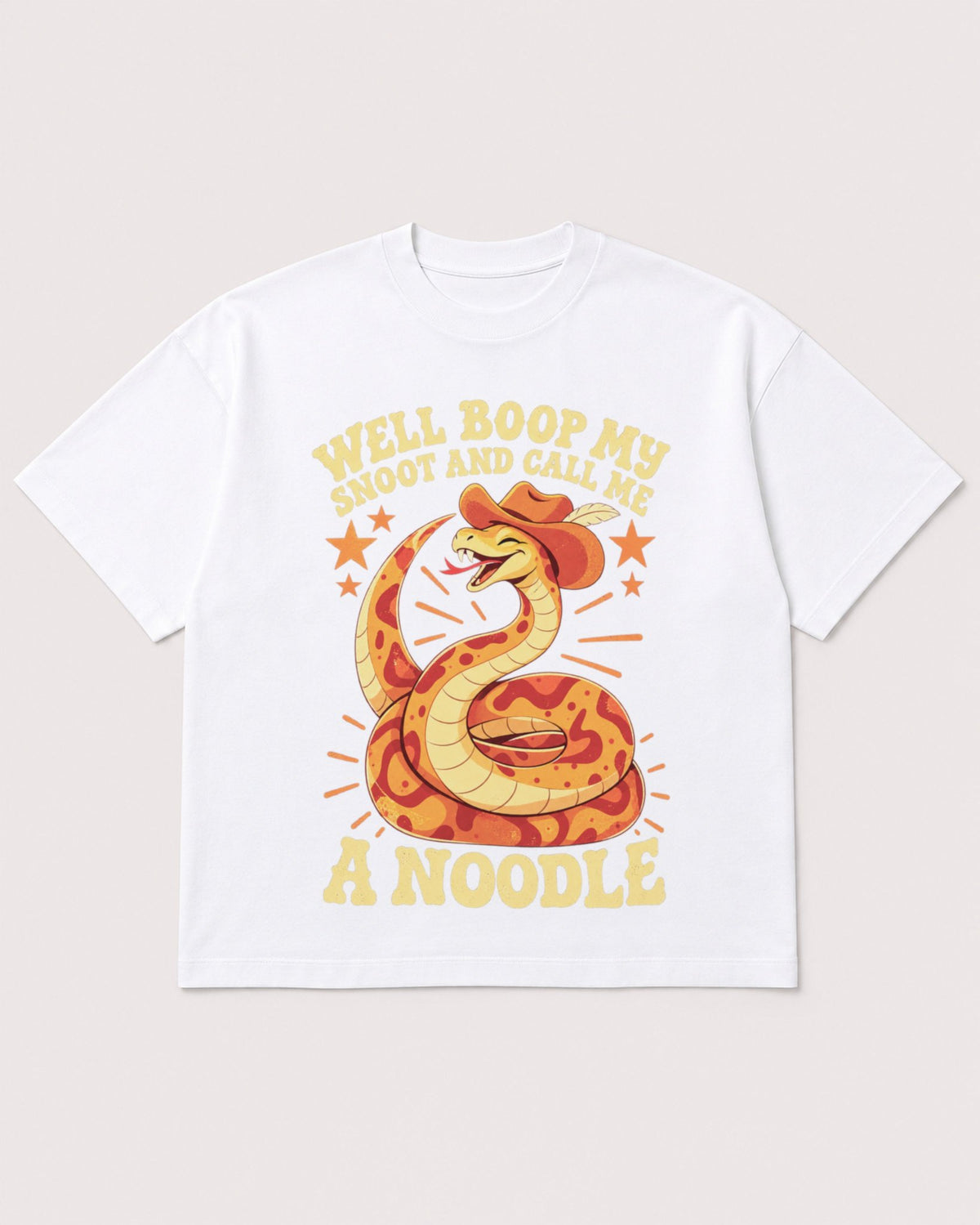 Mockup Boxy Heavyweight Tee White product