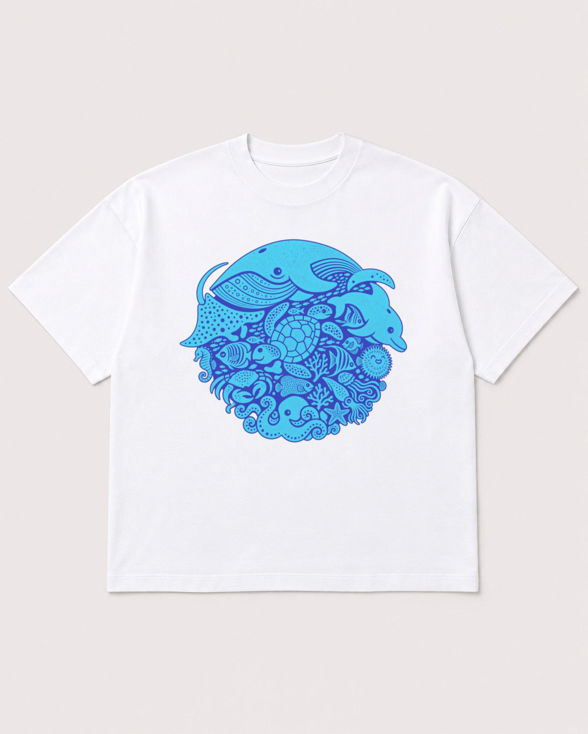 Mockup Boxy Heavyweight Tee White product