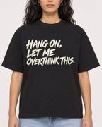 Mockup Boxy Heavyweight Tee Black female close-up 07