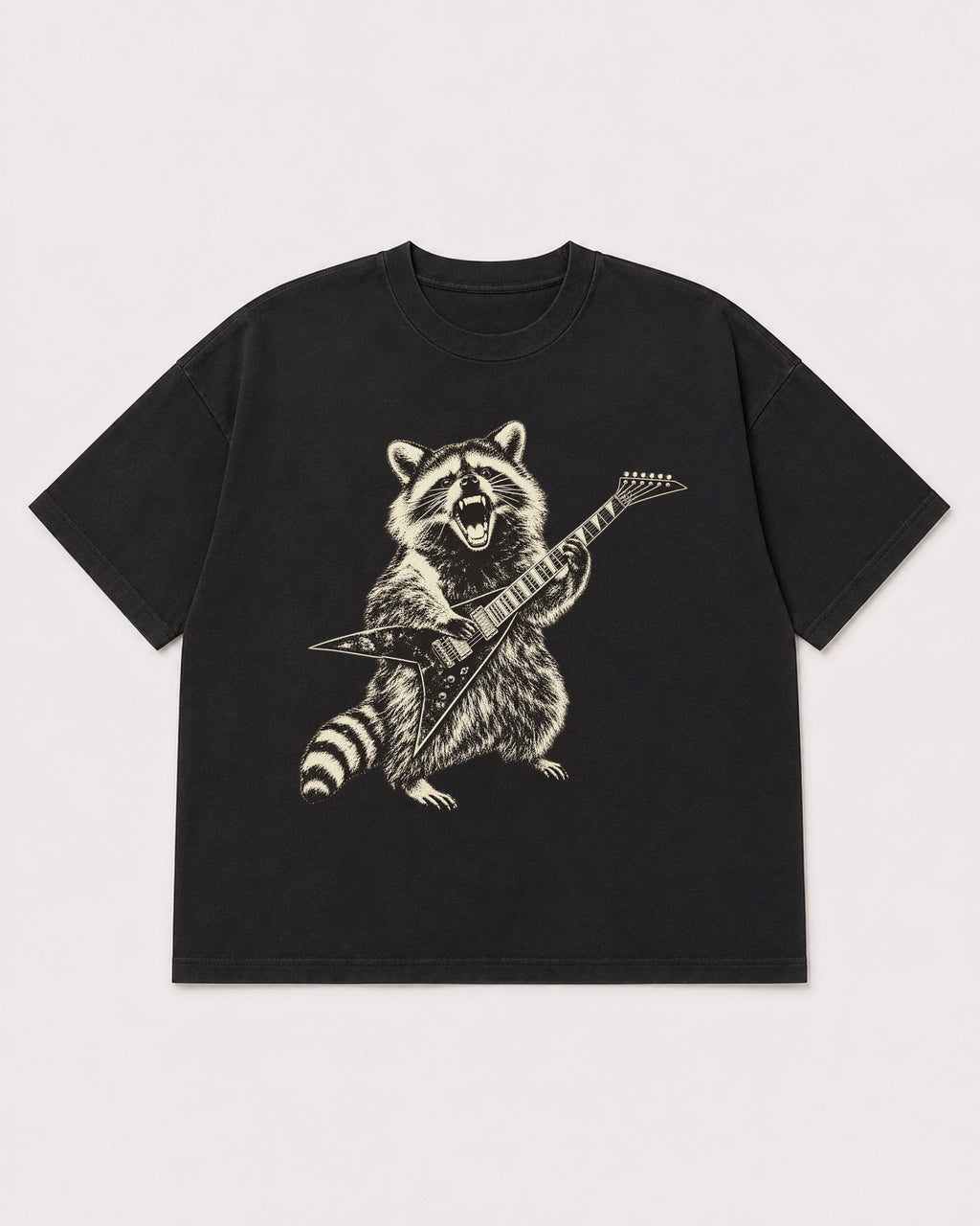 Mockup Boxy Heavyweight Tee Black product