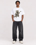 Mockup Boxy Heavyweight Tee White male full-body 05