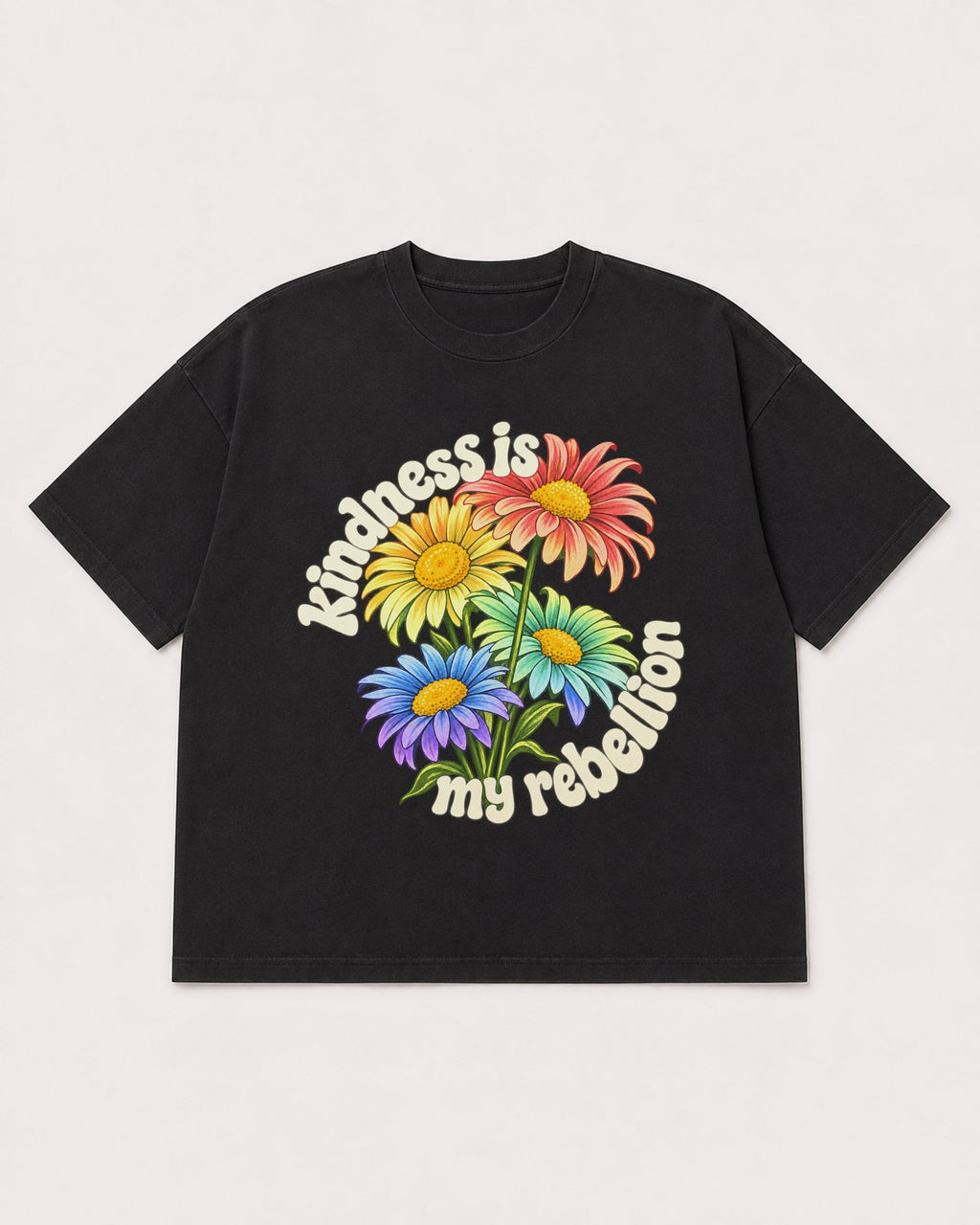 Mockup Boxy Heavyweight Tee Black product