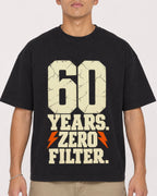 Mockup Boxy Heavyweight Tee Black male close-up 16