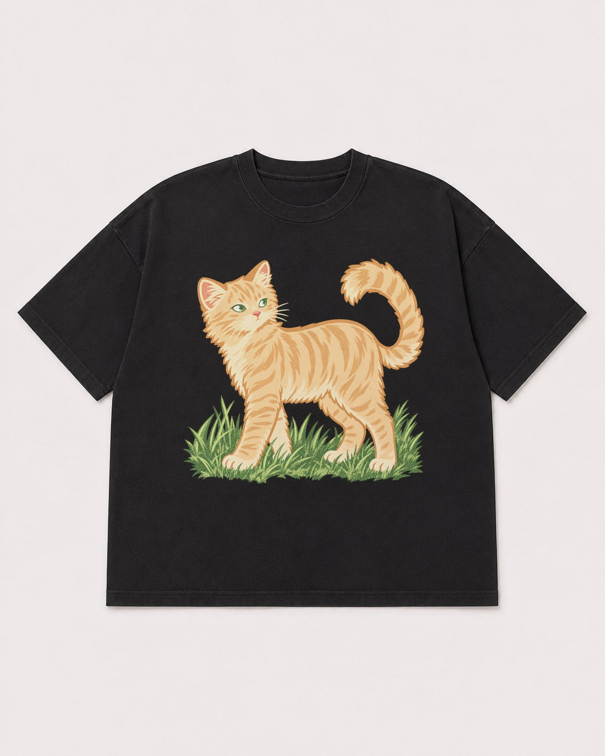 Mockup Boxy Heavyweight Tee Black product
