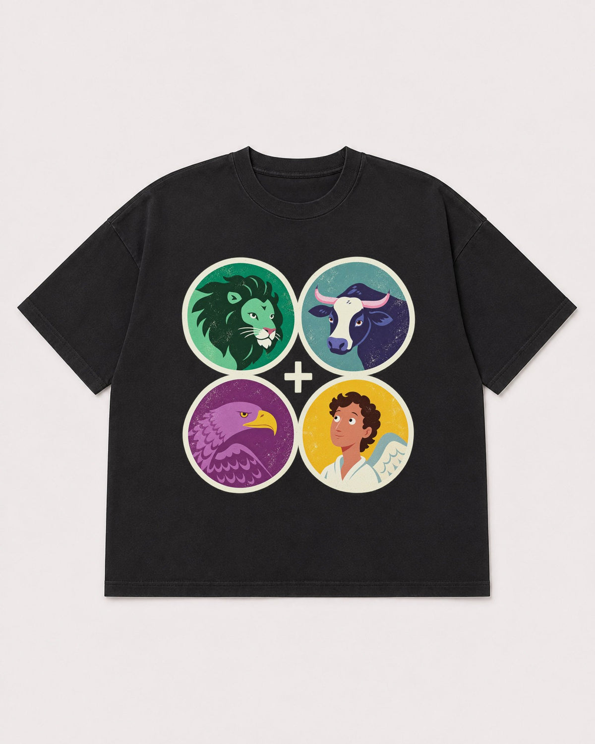 Mockup Boxy Heavyweight Tee Black product
