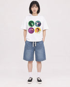Mockup Boxy Heavyweight Tee White female full-body 11