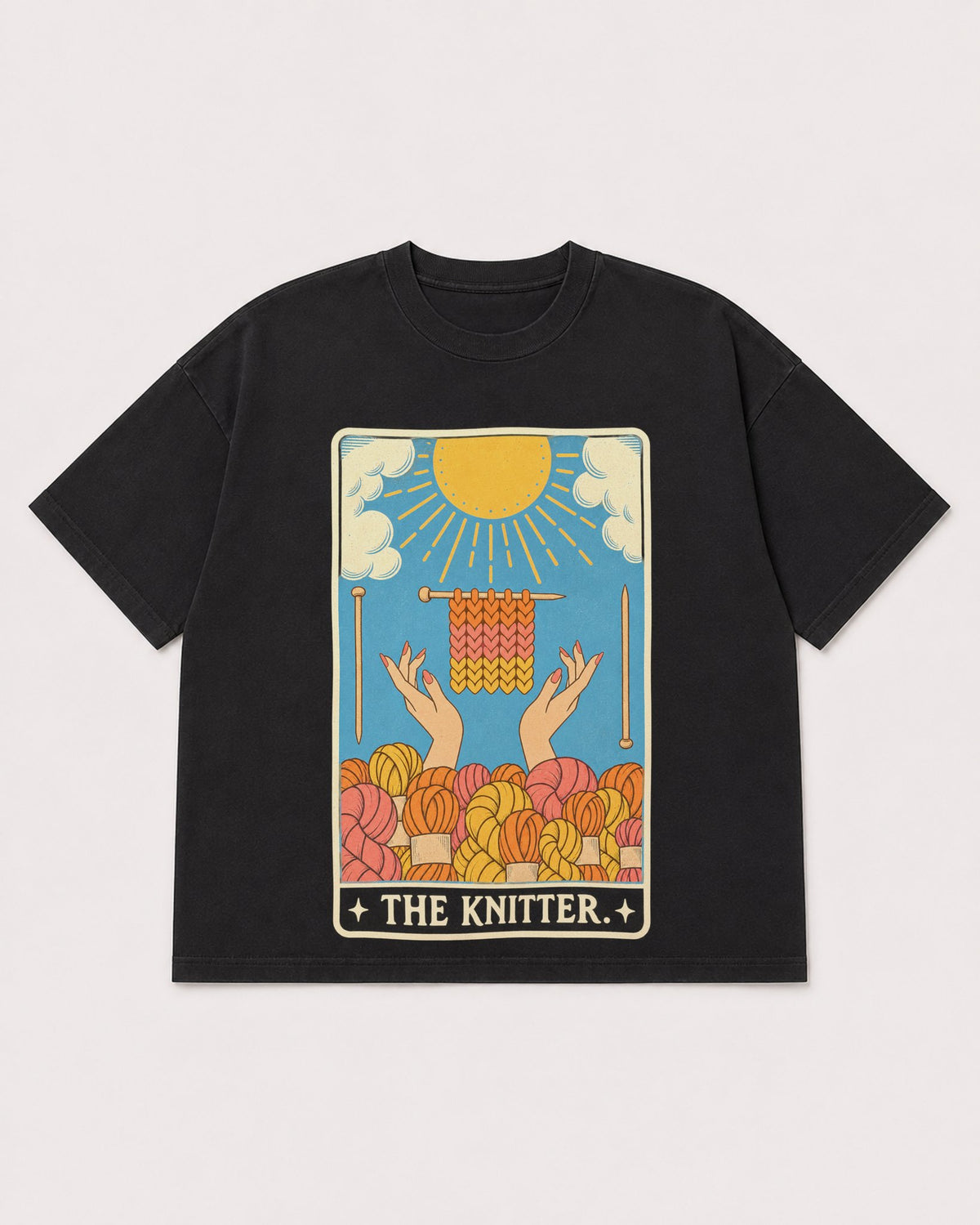 Mockup Boxy Heavyweight Tee Black product