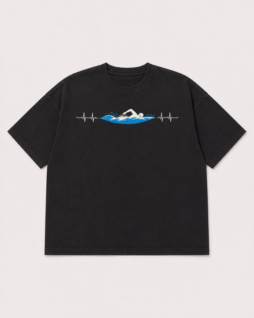Mockup Boxy Heavyweight Tee Black product