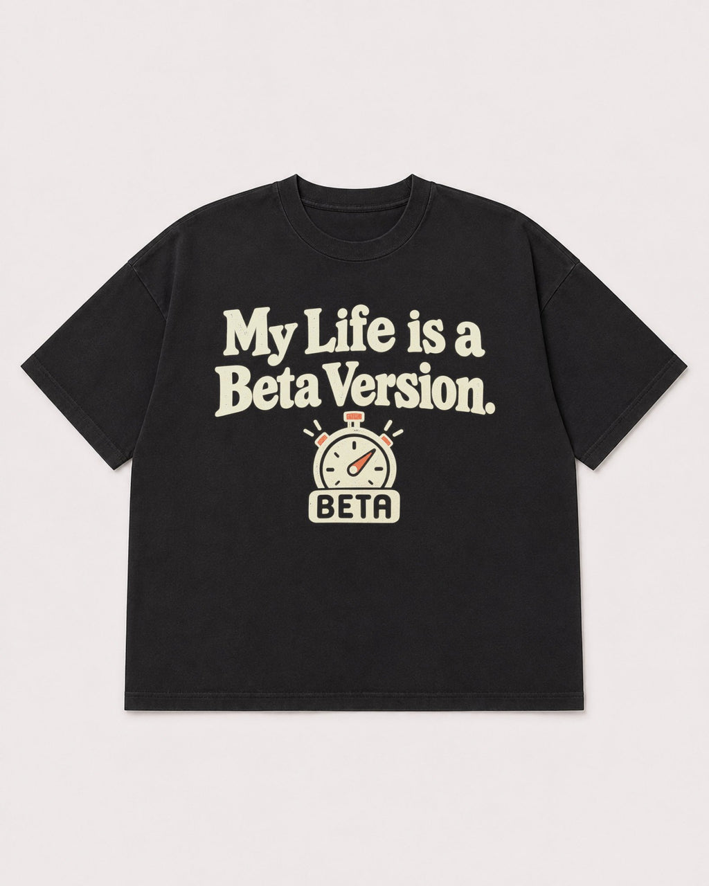 Mockup Boxy Heavyweight Tee Black product