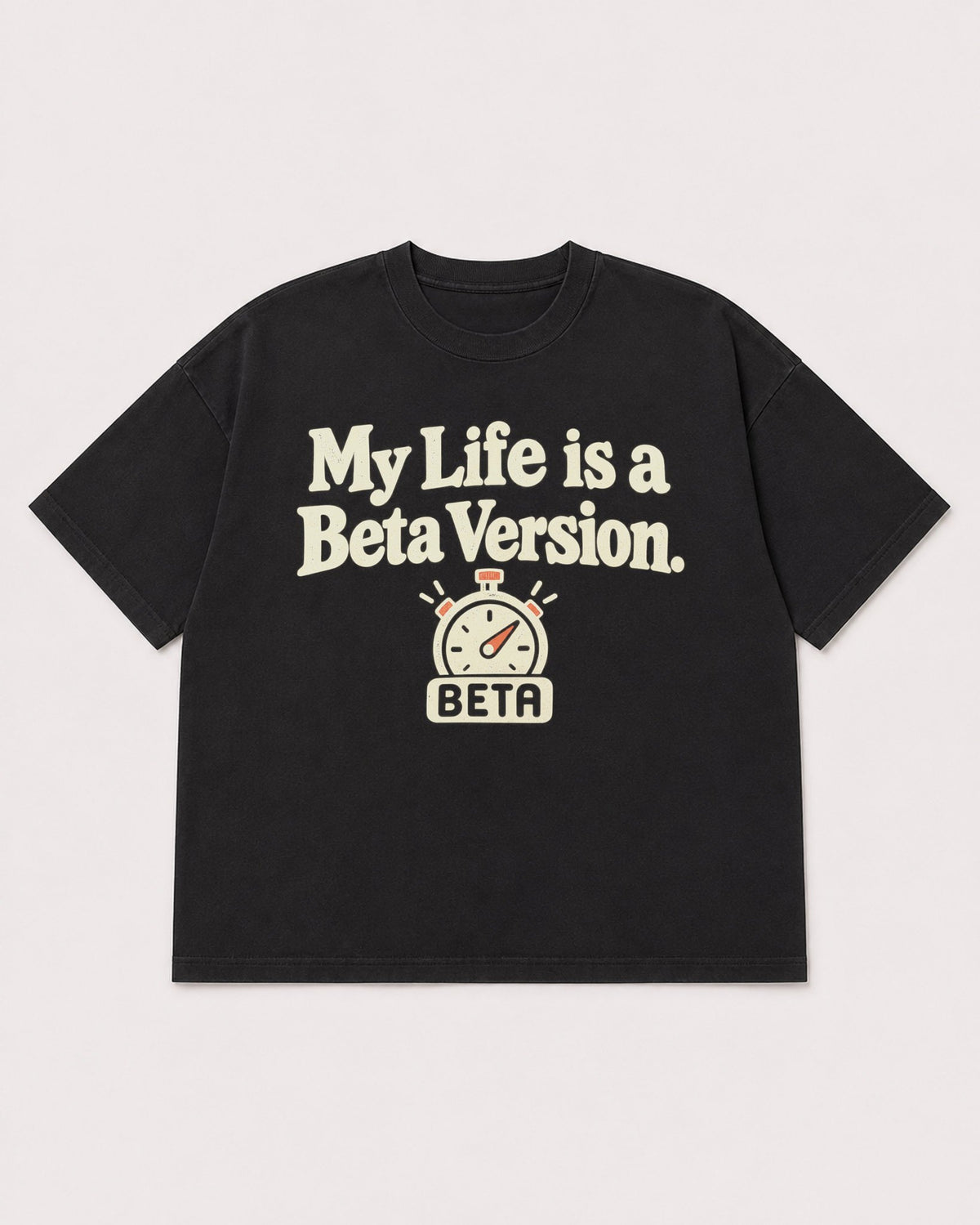 Mockup Boxy Heavyweight Tee Black product