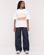 Mockup Boxy Heavyweight Tee White female full-body 04