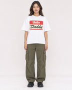 Mockup Boxy Heavyweight Tee White female full-body 02