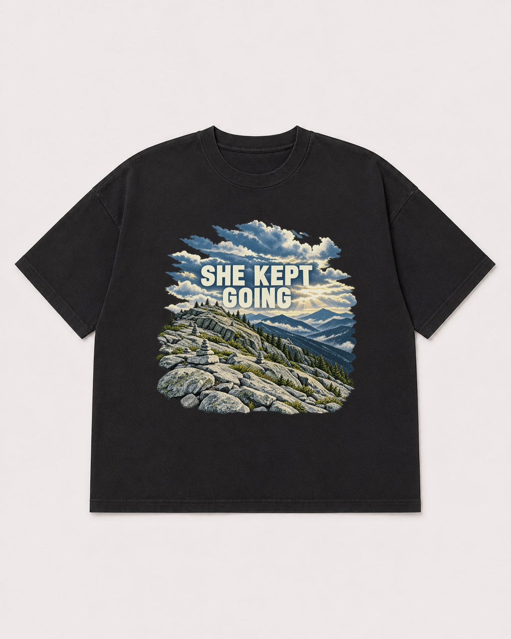 Mockup Boxy Heavyweight Tee Black product
