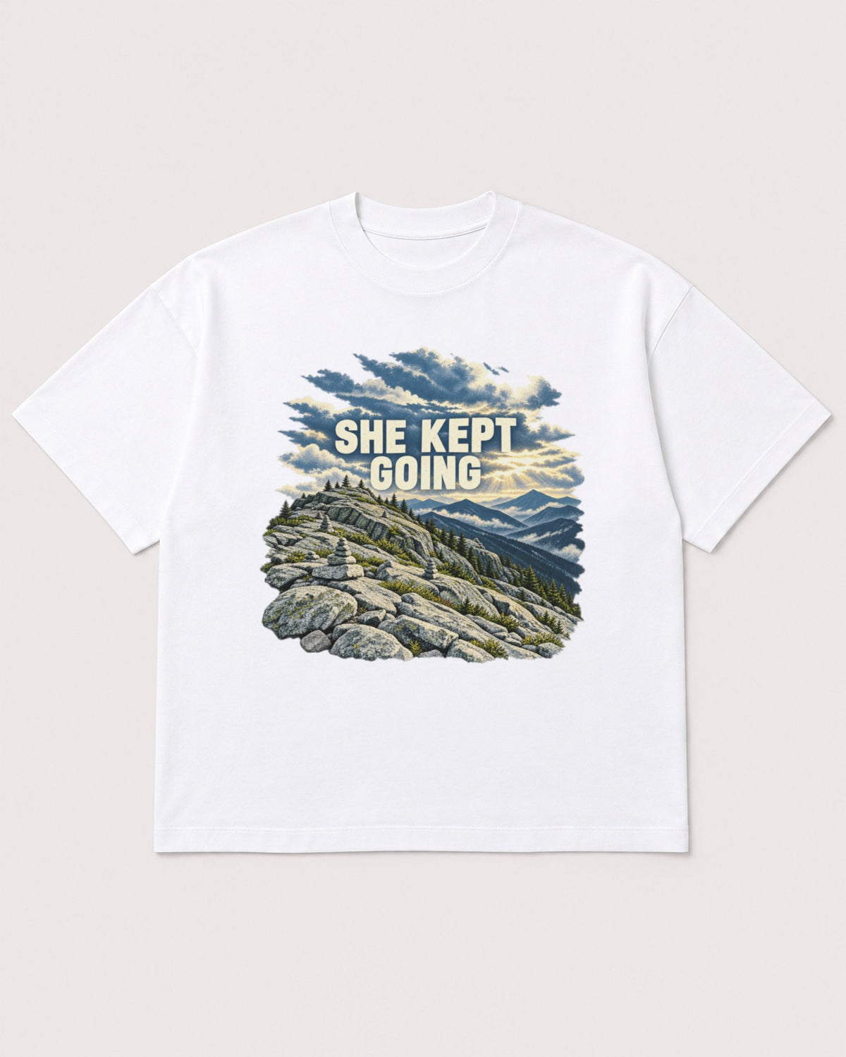 Mockup Boxy Heavyweight Tee White product
