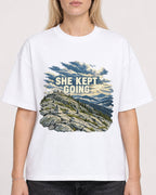 Mockup Boxy Heavyweight Tee White female close-up 08