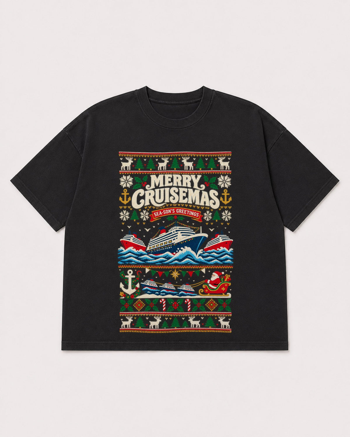 Mockup Boxy Heavyweight Tee Black product